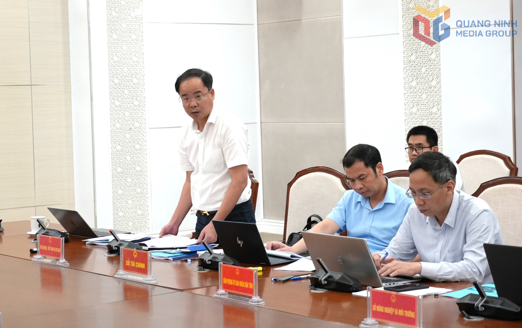 Lãnh đạo Sở Văn hóa, Thể thao và Du lịch phát biểu các nội dung phát triển kinh tế di sản, kinh tế đêm và công nghiệp văn hóa.