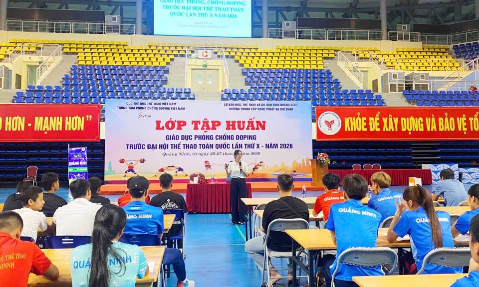 Tập huấn gi&aacute;o dục ph&ograve;ng, chống doping trước ĐHTT to&agrave;n quốc 