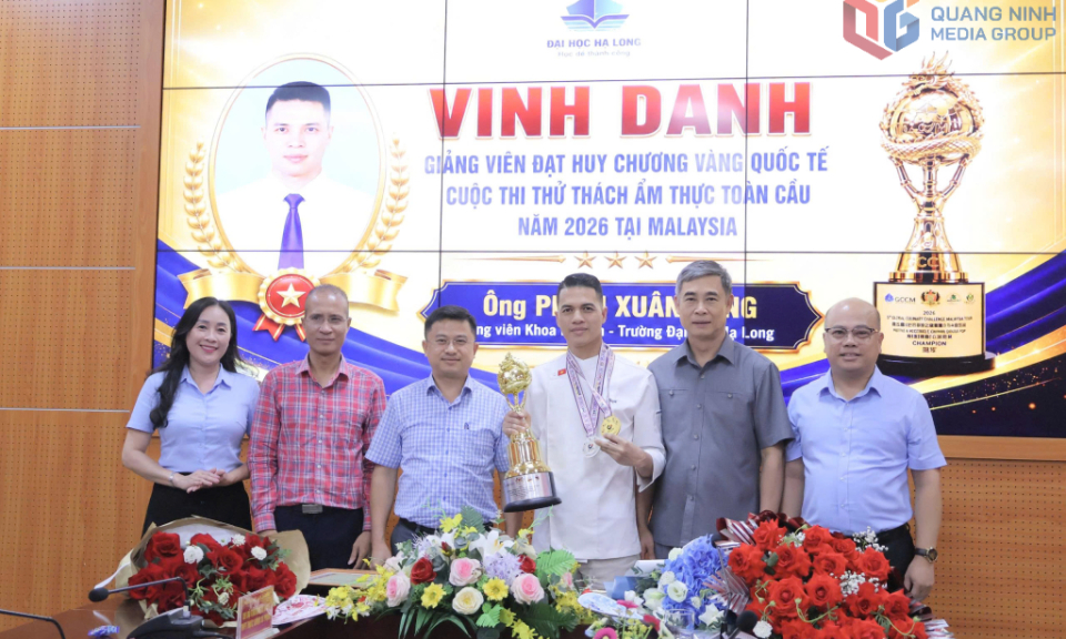 Giảng vi&ecirc;n Trường Đại học Hạ Long đoạt Huy chương V&agrave;ng cuộc thi Thử th&aacute;ch ẩm thực to&agrave;n cầu