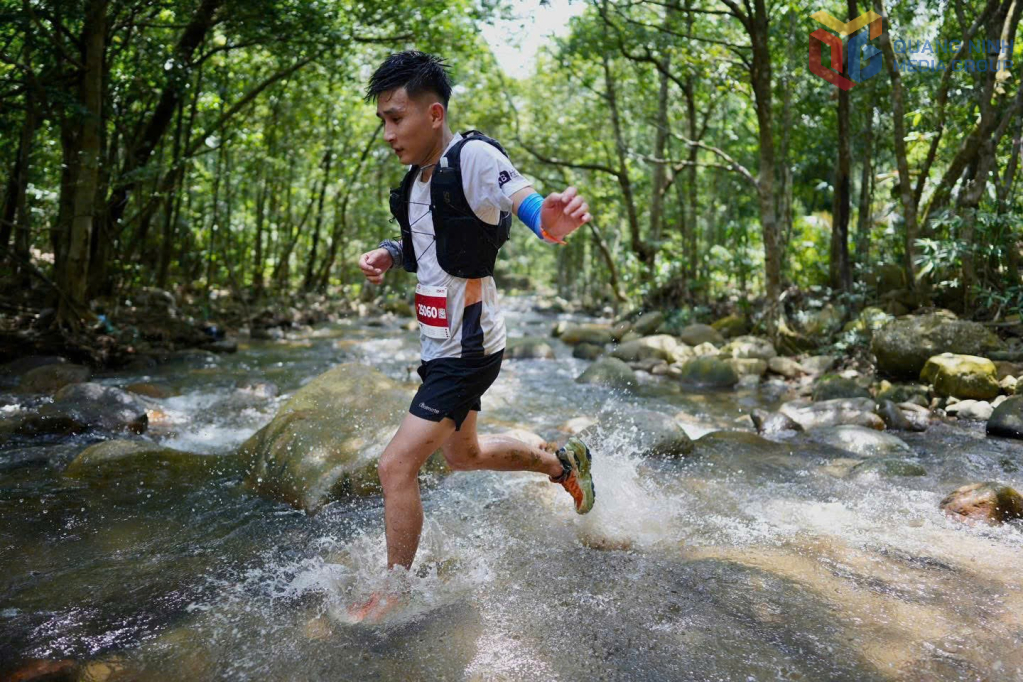 Vận động viên Giải chạy địa hình Yên Tử Ultra Trail - Khám phá Di sản . Ảnh: CTV