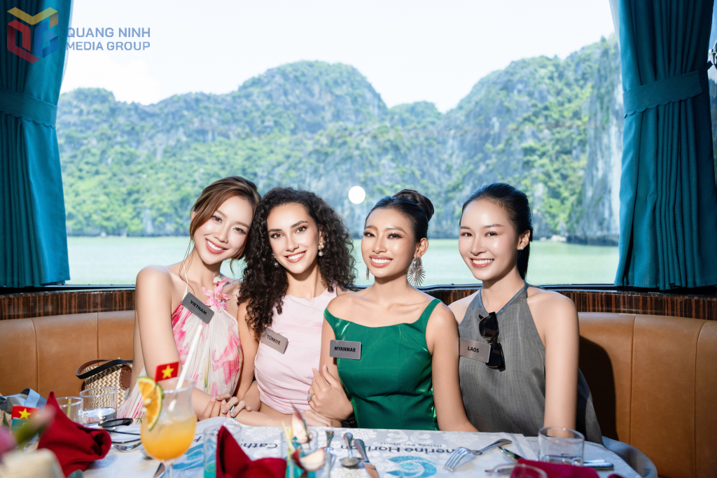 Các dịch vụ cao cấp trên du thuyền Catherine Horizon góp phần mang đến cho các thí sinh Miss World hành trình trải nghiệm trọn vẹn trên vịnh Hạ Long.